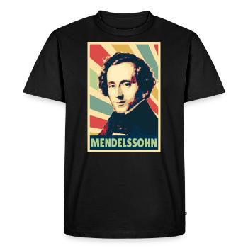 Felix Menelssohn Vintage Colors - Men's Premium Organic T-Shirt - black - Front - Nico (187cm)