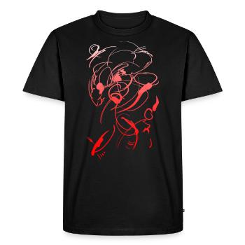 Abstract Fantasy Background - Men's Premium Organic T-Shirt - black - Front - Nico (187cm)