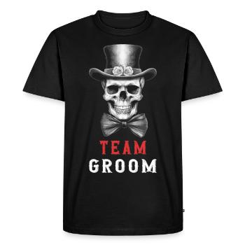 Équipe Marié Enterrement de vie de garçon Crâne Enterrement de vie de garçon - T-shirt Premium bio Homme - noir - Devant - Nico (187cm)