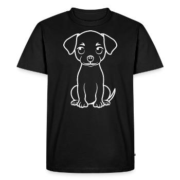 Chiweenie - T-shirt Premium bio Homme - noir - Devant - Nico (187cm)