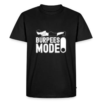 Gym Junkies Mode Burpees sur Calisthenics Fitness - T-shirt Premium bio Homme - noir - Devant - Nico (187cm)