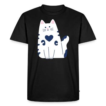 Ocelot - Men's Premium Organic T-Shirt - black - Front - Nico (187cm)