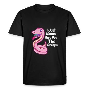 Pastel Goth Creepy Vibe - Men's Premium Organic T-Shirt - black - Front - Nico (187cm)