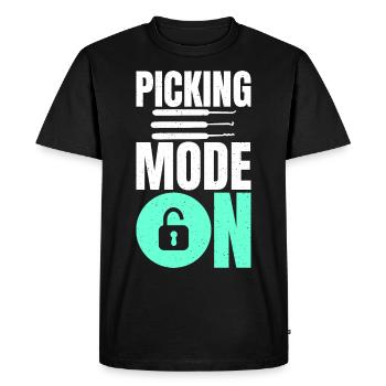 Locksmith Saying For Men Women Locksmith - Men's Premium Organic T-Shirt - black - Front - Nico (187cm)