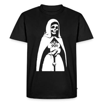 Entrez dans l’ombre Unique Horror Nun, Satanique, - T-shirt Premium bio Homme - noir - Devant - Nico (187cm)