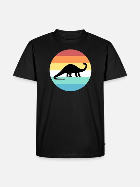 brontosaurus - Men's Premium Organic T-Shirt - black