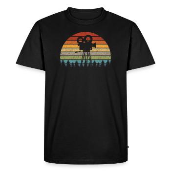 Retro Director Film Movie - Men's Premium Organic T-Shirt - black - Front - Nico (187cm)