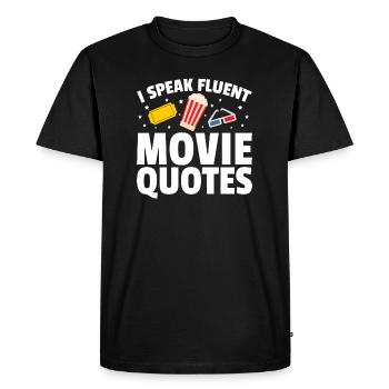 Film Zitate Lustig - Männer Premium Bio T-Shirt - Schwarz - Vorne - Nico (187cm)