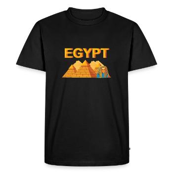 Egypt Egyptian Pyramid - Men's Premium Organic T-Shirt - black - Front - Nico (187cm)