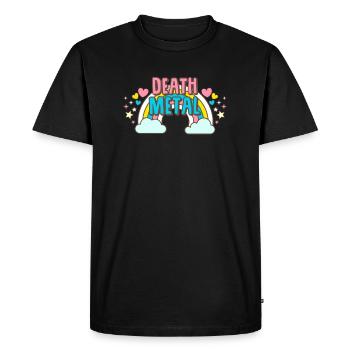 Arc-en-ciel de musique death metal - T-shirt Premium bio Homme - noir - Devant - Nico (187cm)