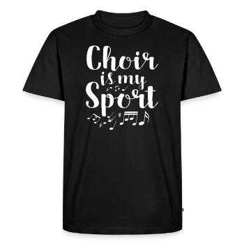 Choir Director - Men's Premium Organic T-Shirt - black - Front - Nico (187cm)