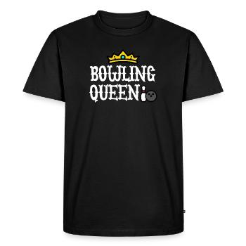 Bowling Queen Bowler - T-shirt Premium bio Homme - noir - Devant - Nico (187cm)