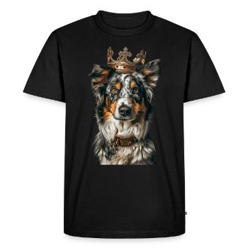 Berger australien - T-shirt Premium bio Homme - noir - Devant - Nico (187cm)