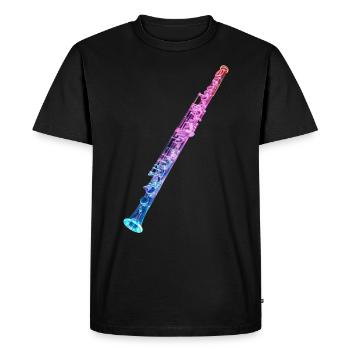 Flûte traversière - T-shirt Premium bio Homme - noir - Devant - Nico (187cm)
