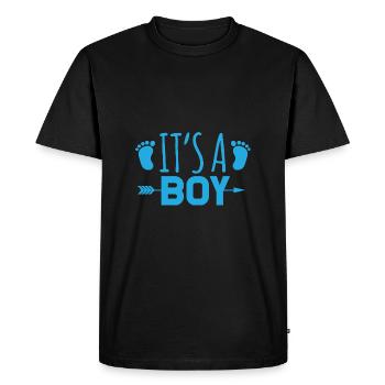 It's a boy - Men's Premium Organic T-Shirt - black - Front - Nico (187cm)