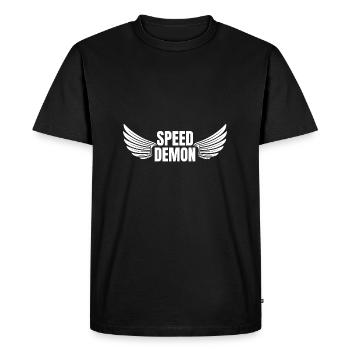 Track Athletics Speed Demon Track And Field - Men's Premium Organic T-Shirt - black - Front - Nico (187cm)