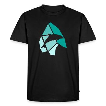 Delfine - T-shirt Premium bio Homme - noir - Devant - Nico (187cm)