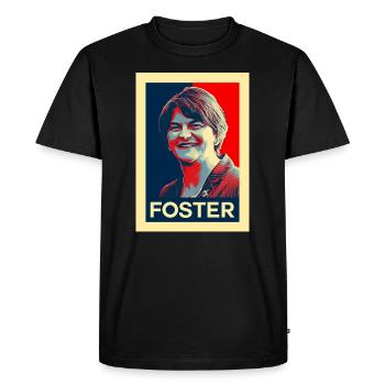Arlene Foster Rétro politique irlandaise - T-shirt Premium bio Homme - noir - Devant - Nico (187cm)