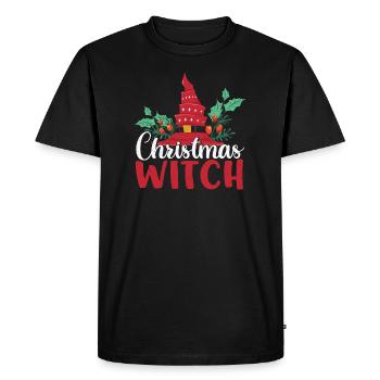 Christmas Witch Christmas Gifts - Men's Premium Organic T-Shirt - black - Front - Nico (187cm)