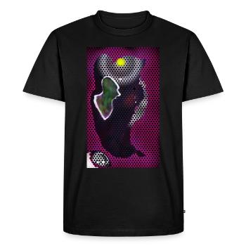 Man in the moonlight - Men's Premium Organic T-Shirt - black - Front - Nico (187cm)