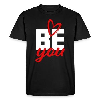 Soyez vous-même - Confiance en soi, courage, donner de la force - T-shirt Premium bio Homme - noir - Devant - Nico (187cm)