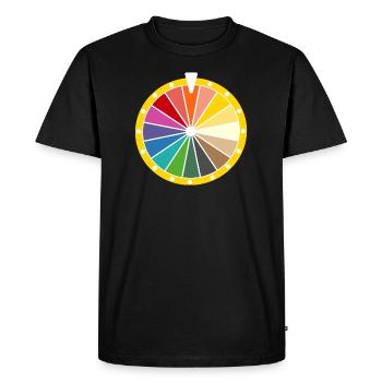roue de la fortune - T-shirt Premium bio Homme - noir - Devant - Nico (187cm)