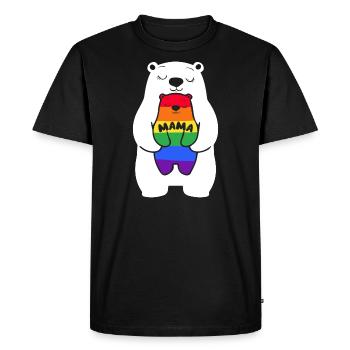 Mama Bear Lgbt - Men's Premium Organic T-Shirt - black - Front - Nico (187cm)