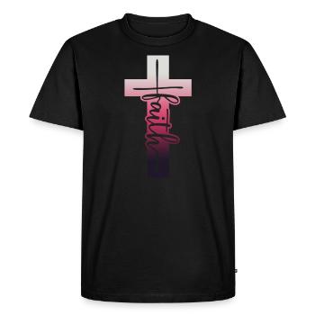 Foi - T-shirt Premium bio Homme - noir - Devant - Nico (187cm)