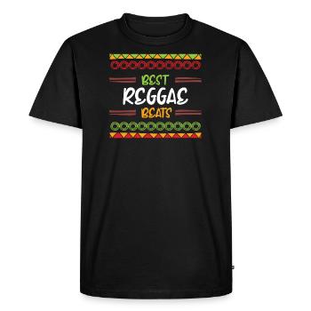Best Reggae Beats - Männer Premium Bio T-Shirt - Schwarz - Vorne - Nico (187cm)