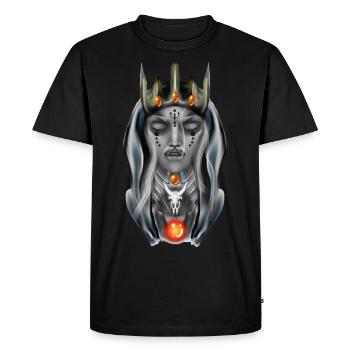 femme - T-shirt Premium bio Homme - noir - Devant - Nico (187cm)