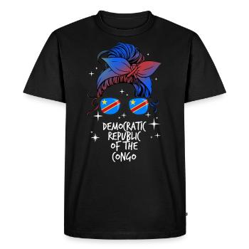 Democratic Republic of the Congo - Men's Premium Organic T-Shirt - black - Front - Nico (187cm)