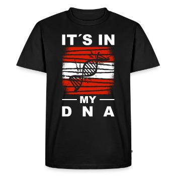 Drapeau de l’Autriche Drapeau autrichien AT - T-shirt Premium bio Homme - noir - Devant - Nico (187cm)