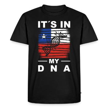 Chili Drapeau Amérique du Sud Drapeau Chili Vintage - T-shirt Premium bio Homme - noir - Devant - Nico (187cm)