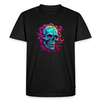 Skull Symphony skull design that catches the eye - Men's Premium Organic T-Shirt - black - Front - Nico (187cm)