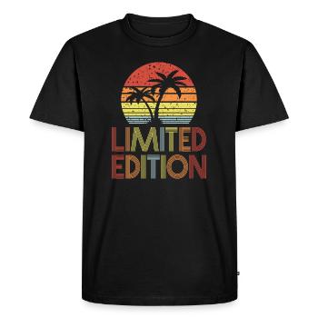 Édition limitée - T-shirt Premium bio Homme - noir - Devant - Nico (187cm)