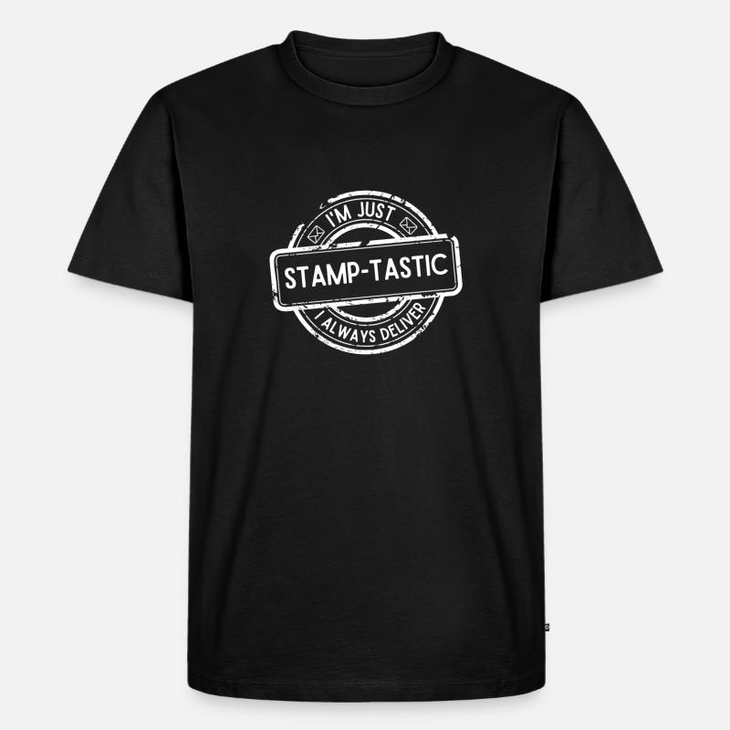 Postbote Postbotin Post Briefträger - Männer Premium Bio T-Shirt - Schwarz
