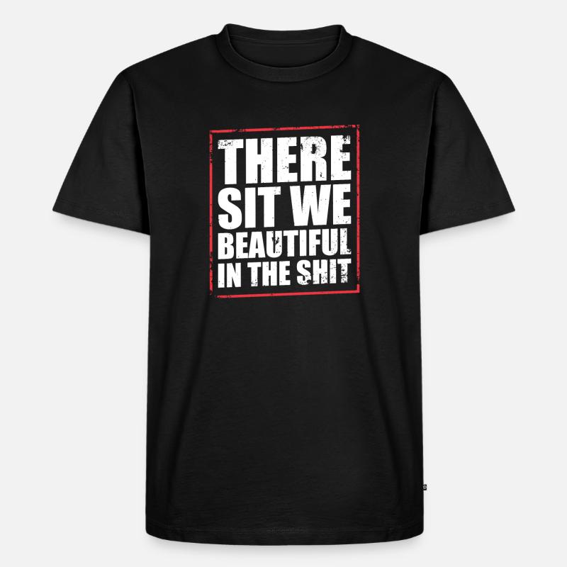 Denglisch Spruch - Männer Premium Bio T-Shirt - Schwarz