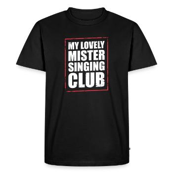 Denglish dicton - T-shirt Premium bio Homme - noir - Devant - Nico (187cm)