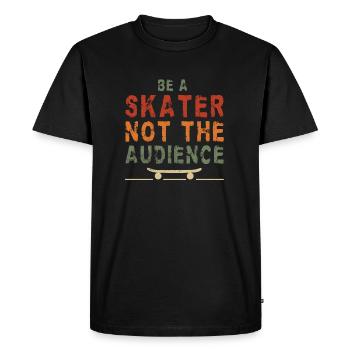 Conception de planche à roulettes pour skateboarder - T-shirt Premium bio Homme - noir - Devant - Nico (187cm)