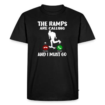 Art de skateboard pour garçons filles hommes cadeaux de skateboard - T-shirt Premium bio Homme - noir - Devant - Nico (187cm)