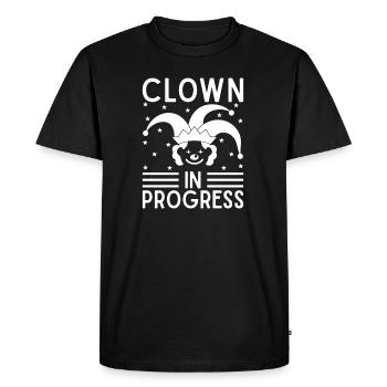 Cirque Graphique Clown En Progrès Artiste De Cirque - T-shirt Premium bio Homme - noir - Devant - Nico (187cm)