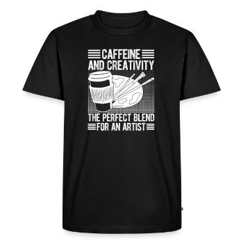 Peintre d’art drôle mélange parfait pour un artiste - T-shirt Premium bio Homme - noir - Devant - Nico (187cm)