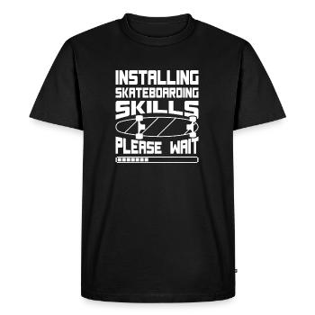 Art de skateboard pour garçons filles hommes cadeaux de skateboard - T-shirt Premium bio Homme - noir - Devant - Nico (187cm)