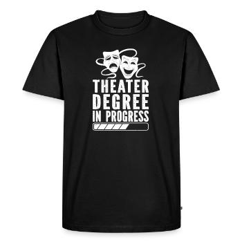 Diplôme de théâtre en cours Comédie musicale - T-shirt Premium bio Homme - noir - Devant - Nico (187cm)