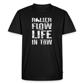 Patinage à roulettes Patins à roulettes Roller Flow La vie en remorque Cadeaux - T-shirt Premium bio Homme - noir - Devant - Nico (187cm)