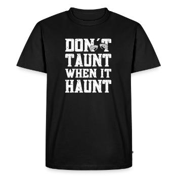 Ne vous moquez pas quand cela hante les cadeaux de l’enquêteur fantôme - T-shirt Premium bio Homme - noir - Devant - Nico (187cm)