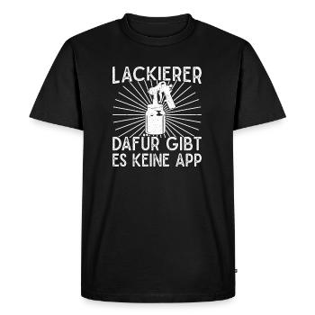 There is no app for this Father Gifts - Men's Premium Organic T-Shirt - black - Front - Nico (187cm)