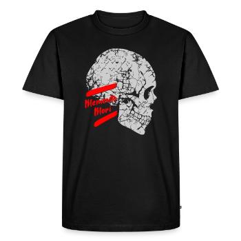Memento Mori - Vintage Skull - Männer Premium Bio T-Shirt - Schwarz - Vorne - Nico (187cm)