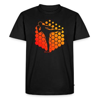 Men's Women Thai Boxing Thai Boxing Thai Boxer Thai Boxer - Men's Premium Organic T-Shirt - black - Front - Nico (187cm)