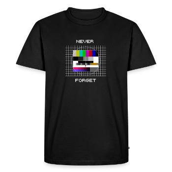 Testimage T-Shirt 80s 90s - Dysfonctionnement court - - T-shirt Premium bio Homme - noir - Devant - Nico (187cm)